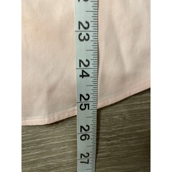 L.L. Bean Light Pink Fitted 3/4 Sleeve Button Front Wrinkle Resist Top Sz M - Picture 10 of 10